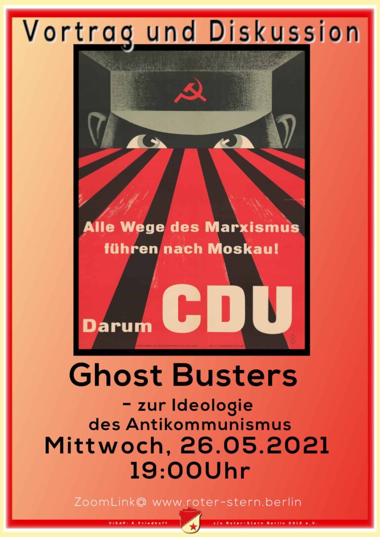 Flyer Antikomm – Roter Stern Berlin