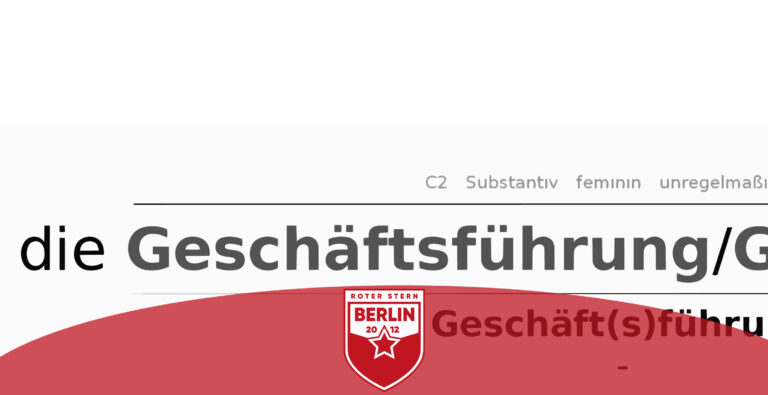 [geschlossen] Stellenangebot: Geschäftsführung (m/w/d) – 20 Stunden/Woche – Roter Stern Berlin